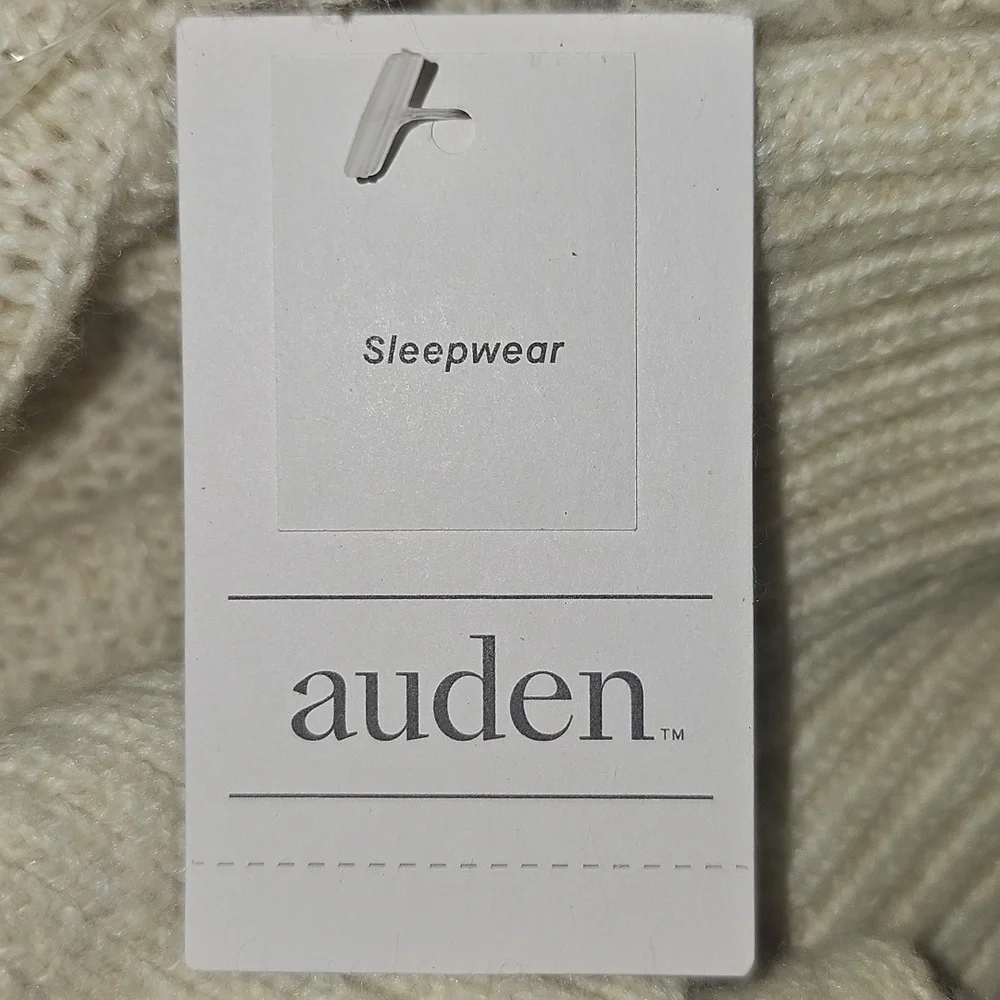 Auden Women's Open Front Sweater Robe with Pockets XL/XXL Oatmeal New - Picture 7 of 14